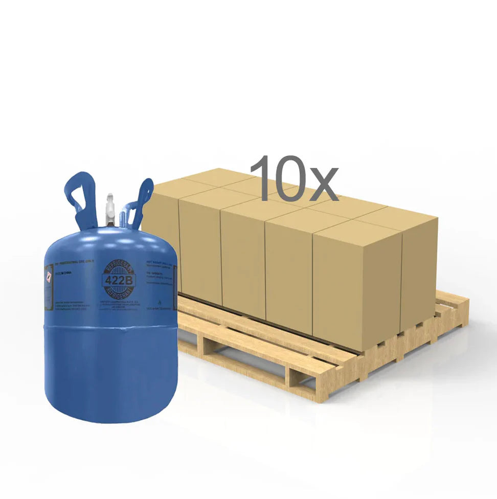 R422B Refrigerant 25 LBS QTR PALLET (10 Cylinders)
