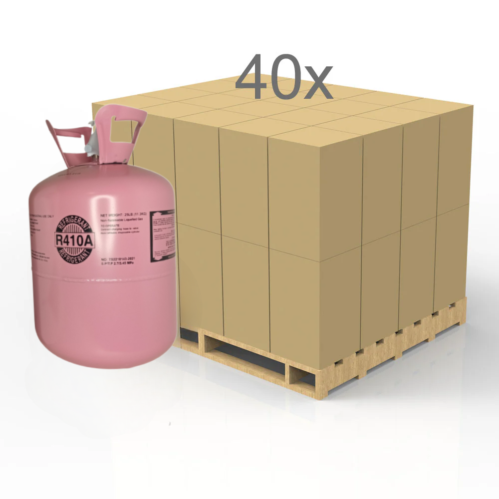 R410A 25 LBS FULL PALLET Refrigerant (40 Cylinders)