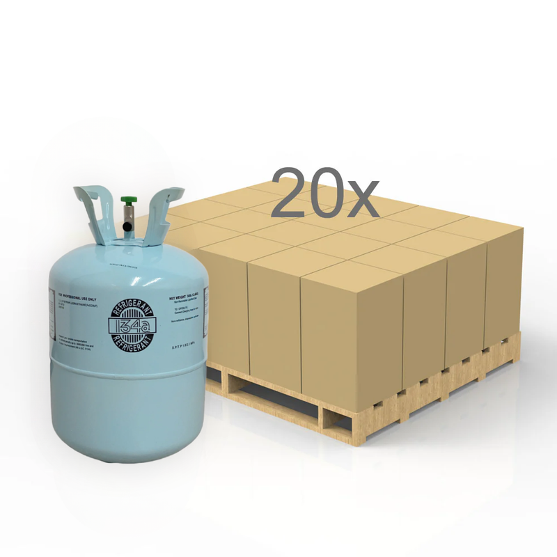 R134A Refrigerant 30 HALF PALLET (20 Cylinders)