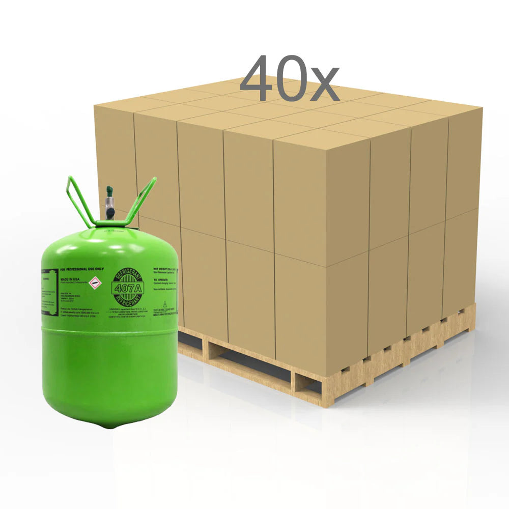 R407A Refrigerant 25 LBS  FULL PALLET (40 Cylinders)